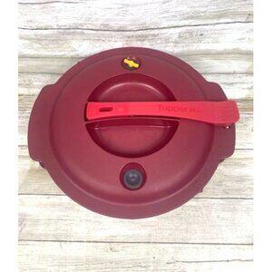 Tupperware 7643A-1 3L Microwave Pressure Cooker Red Durable Plastic Steamer
